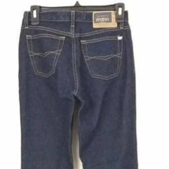 Mavi Jean 136 Molly Flare Y2K Boho Low Rise Button Fly Dark Wash Size 28 - Picture 2 of 16
